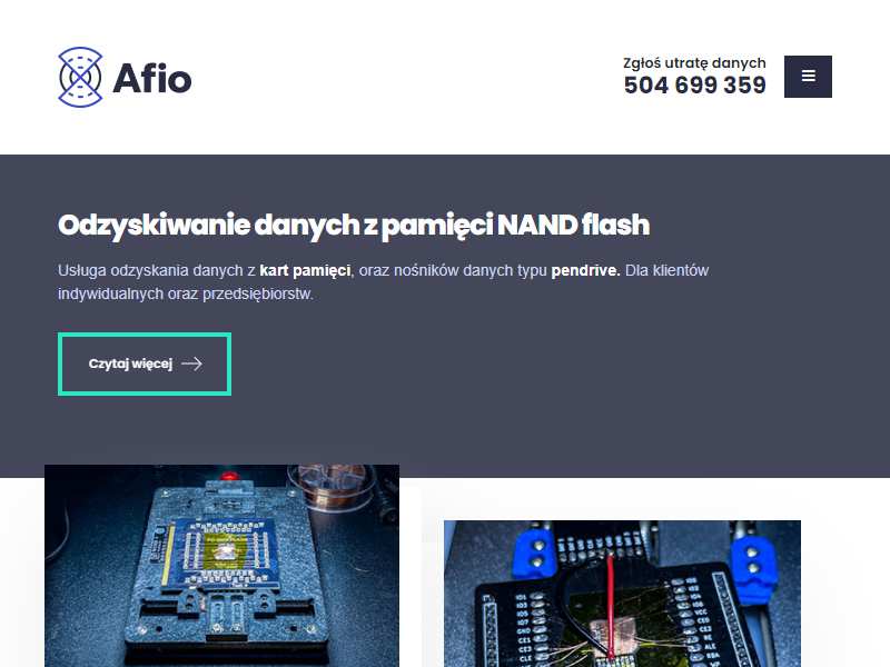 Afio: rzetelne odzyskanie danych z pamięci i z NAND flash 