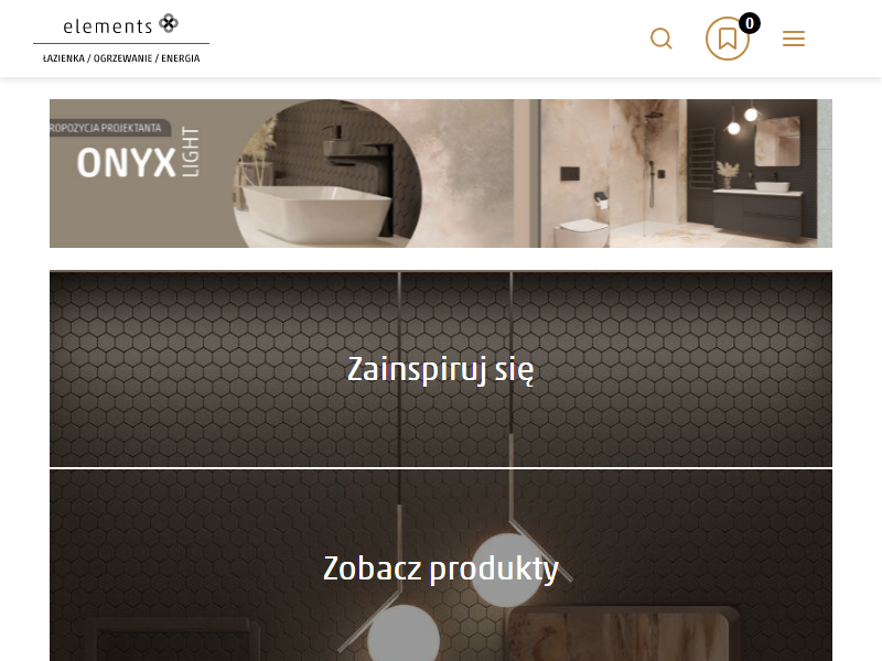 Elements: prężnie prosperująca sieć salonów łazienkowych w całej Polsce, mająca do zaoferowania doskonałej jakości wyroby wyposażenia wnętrz 